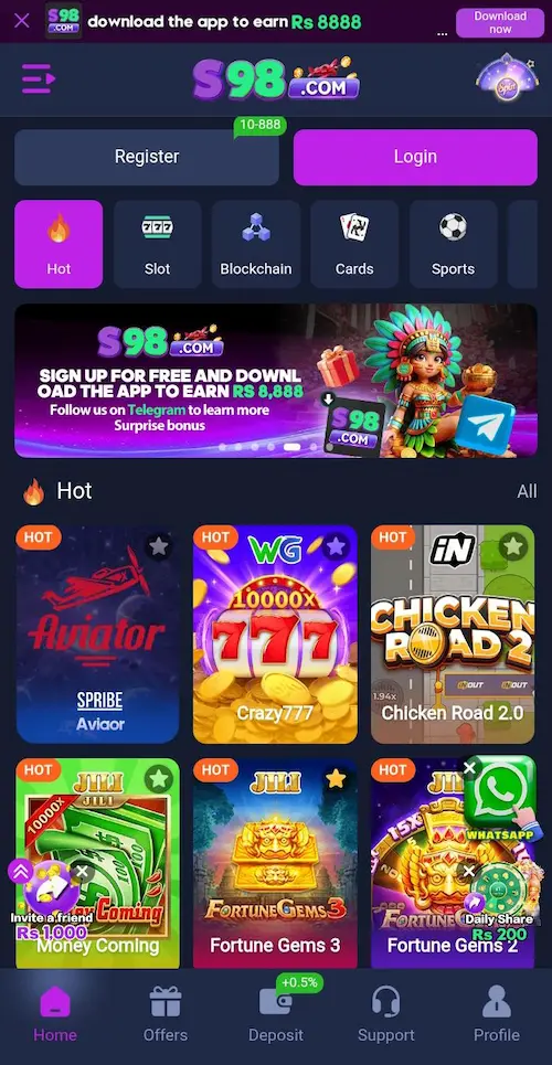 s98 game app